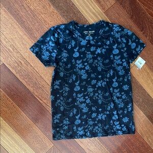 Lucky Brand Women’s Small Blue Floral Shirt